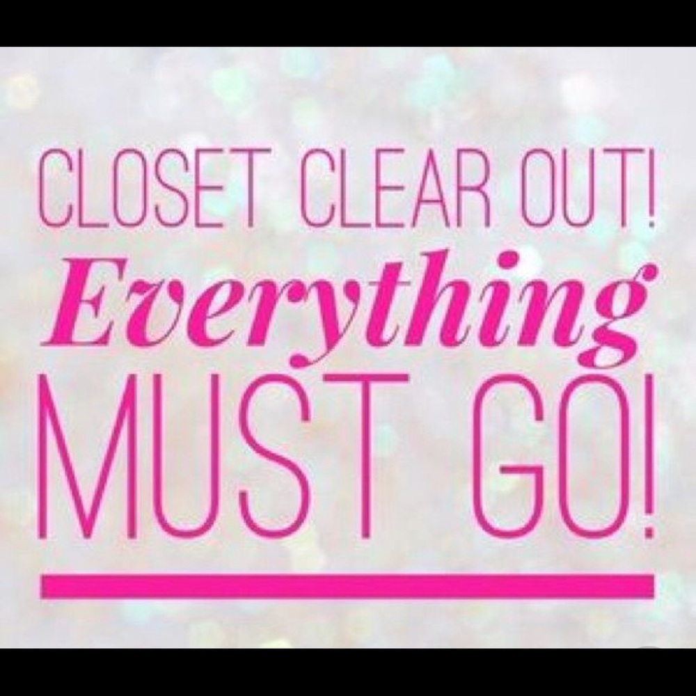 Trying to clear out my closet .